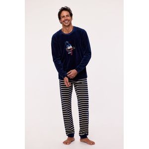 Woody pyjama - kalkoen - blauw - 232-10-PLC-V-839 - maat 98