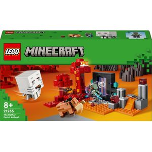 LEGO Minecraft Hinderlaag bij het Nether-portaal - 21255