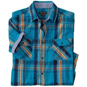 ATLAS FOR MEN - Geruit overhemd - Heren - Verkrijgbaar in grote maten - L