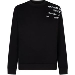 COTTON SWEAT PRINT sweater | Black