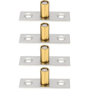 4 Stks Rvs Schuifdeur Gids Locator voor Houten Deur Moving Deuren Glazen Schuur Deuren - 8x14mm