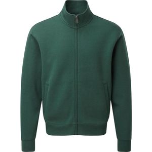 Russell Heren Authentiek Sweatshirt-jasje met volledige ritssluiting (Fles groen)