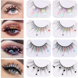 Eyelashes Kit - 4 Pairs - 7D Sequins - Reusable Natural Loonip Lashes - Handmade Soft Eyelashes voor DIY Makeup - Eyelashes Extension - Easy to Apply or Remove
