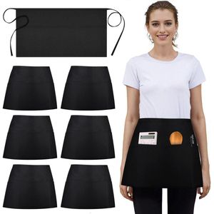 Unyqoos® Set van 6 uniseks schorten voor keuken, horeca en meer toepassingen