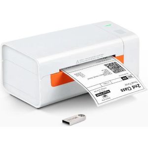 Happyment Thermische Labelprinter - Barcode Printer - Perfect Voor Verzendlabels - 60 Labels Per Minuut