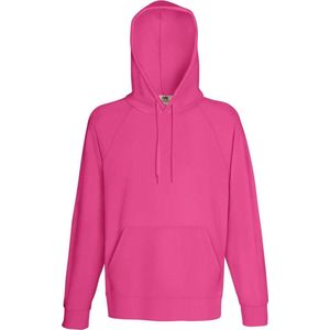 Fruit Of The Loom Heren Lichtgewicht Sweatshirt Met Capuchon / Hoodie (240 GSM) (Fuchsia)