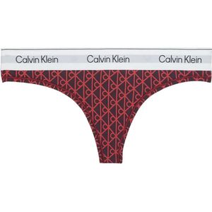 Calvin Klein - THONG - Seamless Emblem - Dark Berry - Tanga