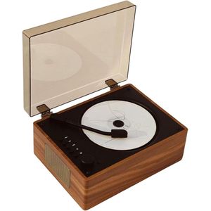 Allecto Plus - Retro Bluetooth CD-speler - Bruin - Draagbare Multimedia Speler