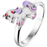 The Kids Jewelry Collection Ring Eenhoorn - Zilver