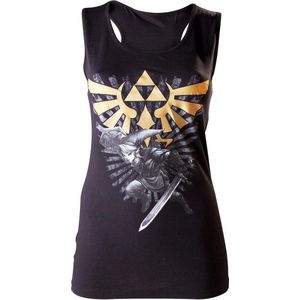 Nintendo - Black. Zelda Female Tank Top - L