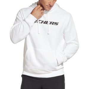 Skechers Apparel Heritage Pullover Hoodie Herensweatshirt met capuchon MHD12 WHT