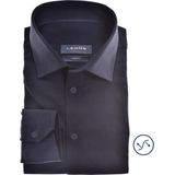 Ledub modern fit overhemd - donkerblauw - Strijkvriendelijk - Boordmaat: 40