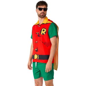 Suitmeister Robin™ - Heren Zomer Set - Halloween Kostuum en Carnavalsoutfit - Rood - Maat: XXL