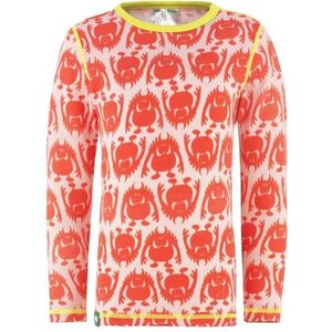 Monster shirt merino wol - roze