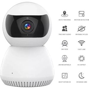 DrPhone Jooan Serie WIFI SMART Camera 1080P IP Cam IR Nachtzicht Motion Detectie/ Smart Pan/Tilt/Zoom - Babymonitor / Beveiliging - Smartphone / Tablet verbinding