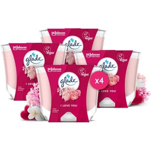 Glade Vegan Geurkaars - I Love You Kaars - 4 x 224G