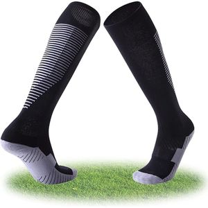 paar voetbalsokken voor kinderen, antislip voetbalsokken voor kinderen, lange voetbalsokken voor kinderen, ademende rugby-hockeysokken voor sporttraining, geschikt voor jongens van 7-10 jaar