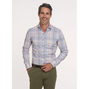 R2 Overhemd Ruiten Multicolour - Maat 39 - Heren - Overhemden Casual