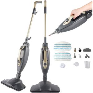 Beldray Titanium 14-in-1 stoomreiniger Mop – multifunctionele handheld stoomkoker, 350 ml, Flexi-scharnier, chemicaliënvrij, raamreiniger, inclusief extra spuitmondjes en moppads, 1300 W.