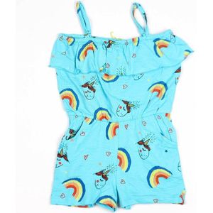 Lemon Beret jumpsuit meisjes - blauw - 145543 - maat 98