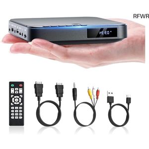 RFWR® Draagbare Mini DVD-speler voor TV met HDMI en USB/TF ondersteuning - HD 1080P Regiovrij