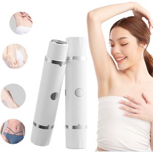 Elektrisch Scheerapparaat - 2 in 1 Ladyshave voor Vrouwen - Waterdicht - Epilator - Bikinitrimmer - Verwijderbaar mes -Trimmer vrouw - Gemakkelijk mee te nemen - Wit