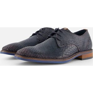 Vertice Veterschoenen blauw Leer - Maat 44