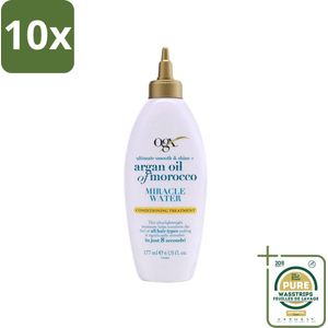 10 x OGX - Argan Oil of Morocco - Miracle Water - Lichtgewicht Hydratie - 177 ml - Grootverpakking - Argan Oil - Miracle Water - Hydrate Haar - Zachte Haar - Glanzend Haar
