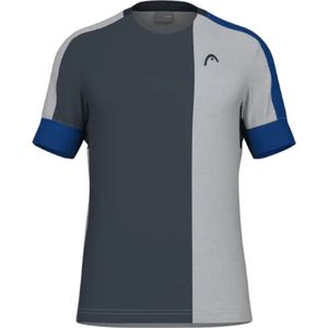 Head T-shirt Tech Padel Grijs/Blauw/Blauw Padel Maat XL