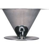 Pandoo - Koffiefilter en -houder - RVS - Duurzaam Herbruikbaar - Geschikt voor Reizen en Outdoor