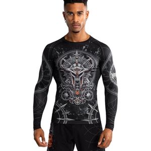 Venum Gladiator 5.0 Rashguard L/S Zwart Zilver - S