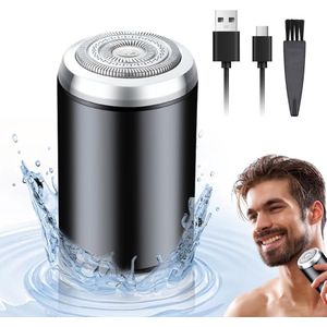 Elektrisch scheerapparaat Geschikt voor heren, mini-elektrisch scheerapparaat, draagbaar, waterdicht, USB-oplaadbaar, gemakkelijk te trimmen scheerapparaat