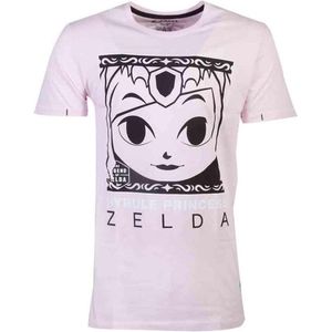 Nintendo Zelda Heren Tshirt -S- Hyrule Princess Roze