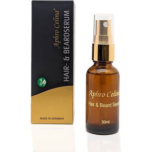 Aphro Celina® - Haar- & Baardserum - 100% Vegan - Gepatenteerde Formule - Dermatologisch getest - Voor Zichtbaar Dikker en Steviger Haar & Baardhaar. - Vermindert Haaruitval!