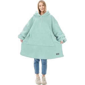 Comfortabele Oversized Sherpa Hoodie Deken - Uniseks, Warme Capuchontrui als Cadeau