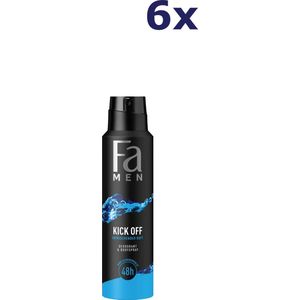 FA - Men Kick Off - Deospray - 150 ml - 6-pack