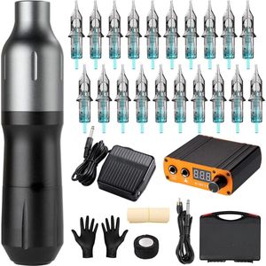 Lexium Tattoo machines - Professionele Tattoo Machine Set - Tattoo inkt - Tattoo set - Tattoo kit - Tatoeages volwassenen - Complete tattoo set