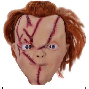 Chucky - Chucky masker - Chucky kostuum - Chucky verkleedpak - Chucky pop - Chucky doll - Chucky pruik - Scary masker - Killer clown kostuum - Enge maskers - Eng masker - Zombie masker - Spook masker - Carnaval masker - Halloween masker