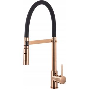 Keukenmengkraan Vento Rosegold met Uittrekbare Uitloop