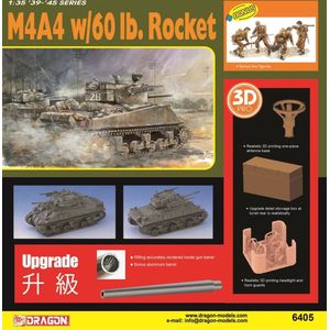 1:35 Dragon 6405 M4A4 Sherman w/60lb Rocket Plastic Modelbouwpakket