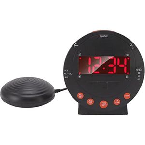 Luide Trillende Wekker voor Zware Slapers met Rood Alarmlicht en USB-oplaadpoort