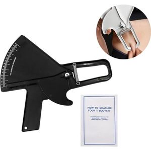 Vetmeting tang - Vetmeter - Huidplooi Meting - Lichaamsvet - Vetpercentage Meter - Vetpercentage meetlint - Lichaam - Afvallen - Afslanken - Gezondheid - Vet - Sport - Fitness Bodybuilding - Dieet - Precisie - Slank - Overgewicht - Cadeau