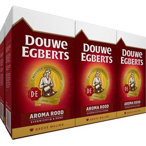 Douwe Egberts Aroma Rood Grove Maling Filterkoffie - 6 x 250 gram