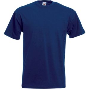 Grote maten basic navy blauw t-shirt voor heren - voordelige katoenen shirts 4XL (48/60)