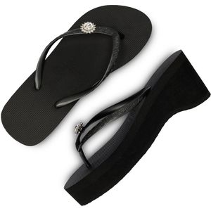 Uzurii - Switch - Teenslippers - Zwart - Luxe