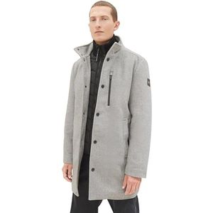 Heren 2-in-1 wollen jas met geïntegreerde binnenjas 1037349