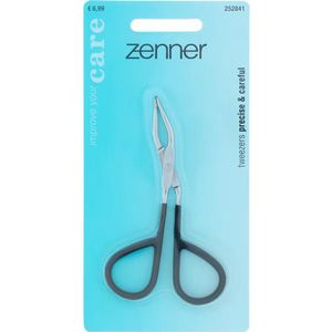 Zenner precisie pincet - tweezers precise & careful - met handvat - pincetschaar