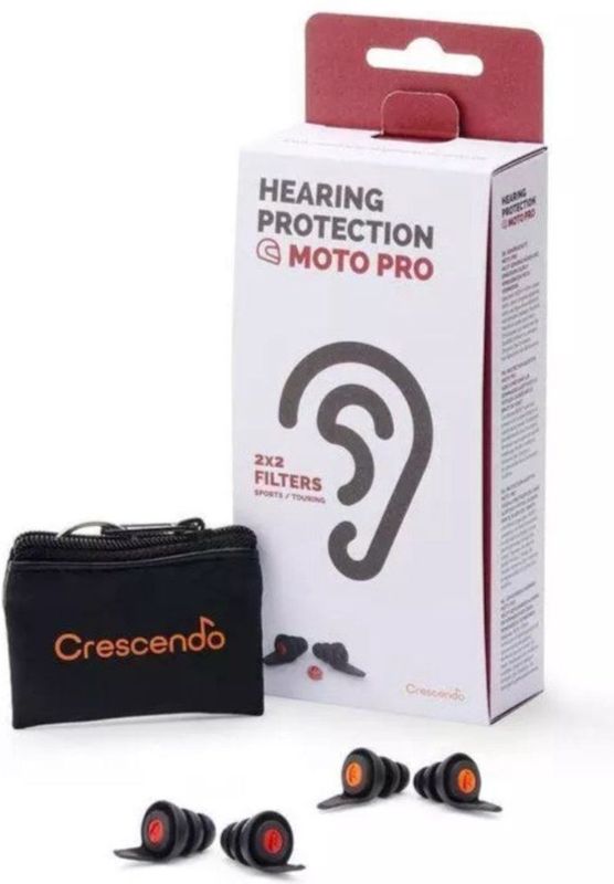 Crescendo Moto Pro - Oordoppen - Gehoorbescherming - TPE - 2 Sets Filters
