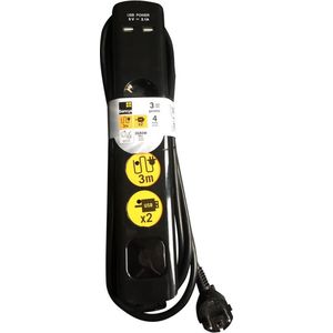 Sencys Stekkerdoos - USB - 4-polig - 3m