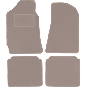 Beige veloursmatten voor: Polski Fiat 125P sedan (1967-1991)
